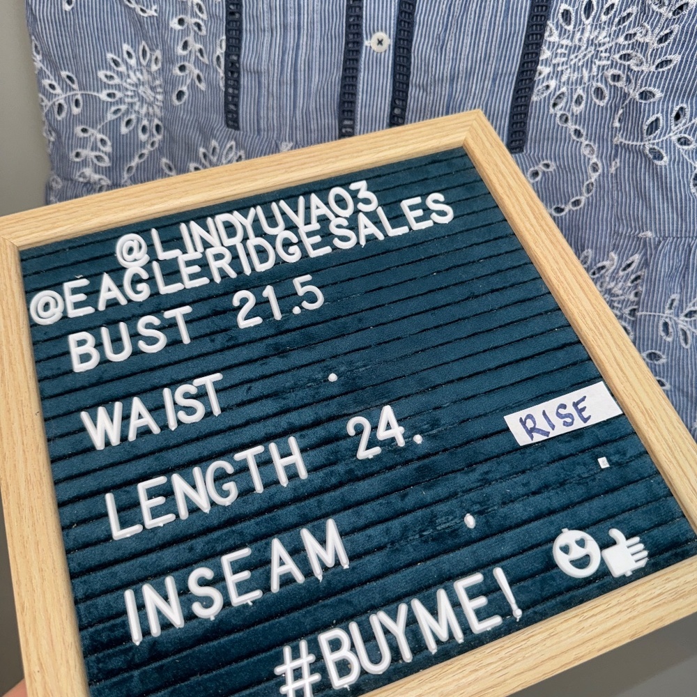 EUC Anthropologie Holding Horses Babydoll Eyelet Top Size 12 - Picture 8 of 8